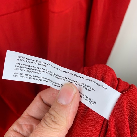 NWT gorgeous Eloquii red Puff Shoulder Midi Dress for special occasions, 18 - Picture 10 of 11